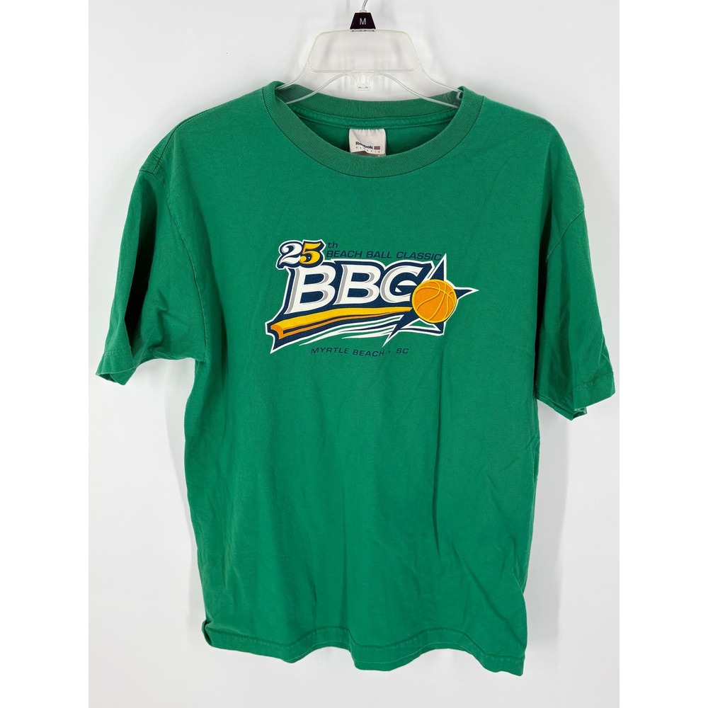 Reebok Classic BBC 25th Beach Ball Classic Myrtle Beach SC Green T Shirt Men's M